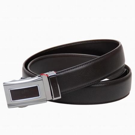 紅豆男士時尚潮流牛皮自動扣腰帶gh206172108啡色110 3.5cm