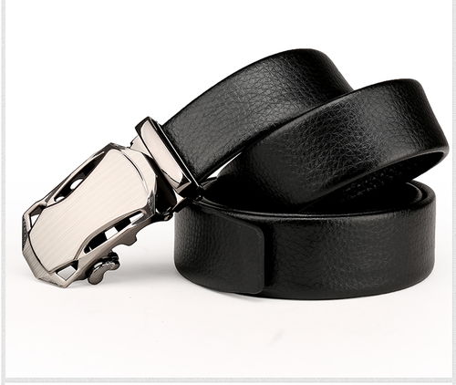 迪阿倫 男士腰帶皮帶仿皮自動扣腰帶合金扣頭汽車頭皮帶